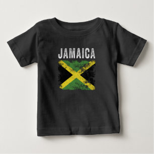 Jamaikanische Flagge erschüttert - jamaikanische F Baby T-shirt