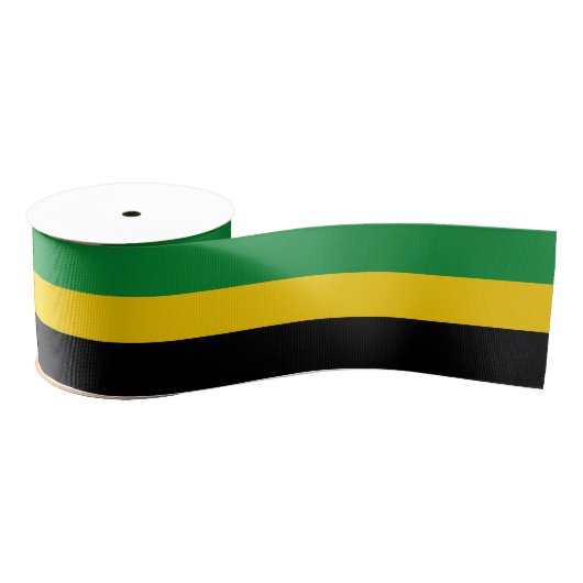 Jamaikanische Flagge Farben Band, Reggae, Jamaika Ripsband (Spule)