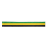 Jamaikanische Flagge Farben Band, Reggae, Jamaika Satinband (Vorderseite)
