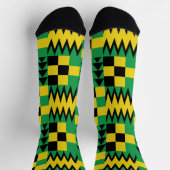 jamaikanische Flagge farbig geometrisch Gemustert Socken (Oben)