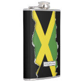 Jamaikanische Flagge Flachmann (Rechts)