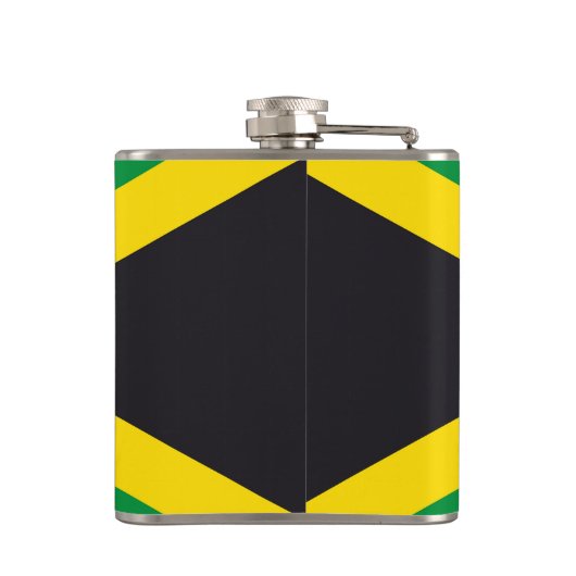 Jamaikanische Flagge Flachmann (Rückseite)