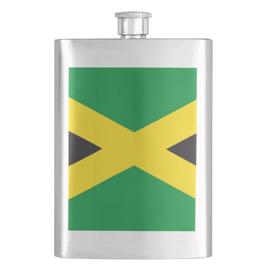Jamaikanische Flagge Flachmann (Vorderseite)