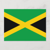 jamaikanische Flagge, Flagge Jamaikas Postkarte (Vorderseite)