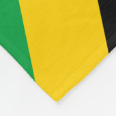 jamaikanische Flagge Fleecedecke (Ecke)