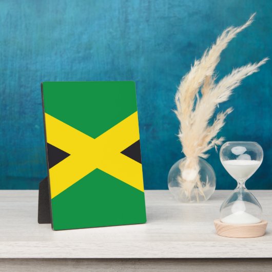 Jamaikanische Flagge Fotoplatte (Seite)