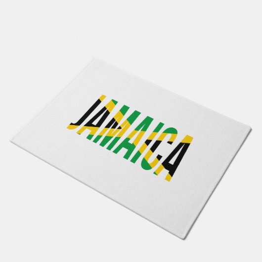 Jamaikanische Flagge Fußmatte (Schrägansicht)