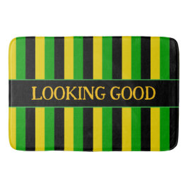 jamaikanische Flagge gefärbt gestreift Badematte