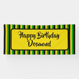 jamaikanische Flagge gefeiert Happy Birthday Party Banner
