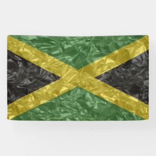 Jamaikanische Flagge - gekrümmt Banner