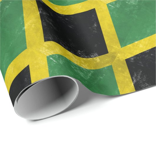 Jamaikanische Flagge Geschenkpapier (Rolleneckpunkt)