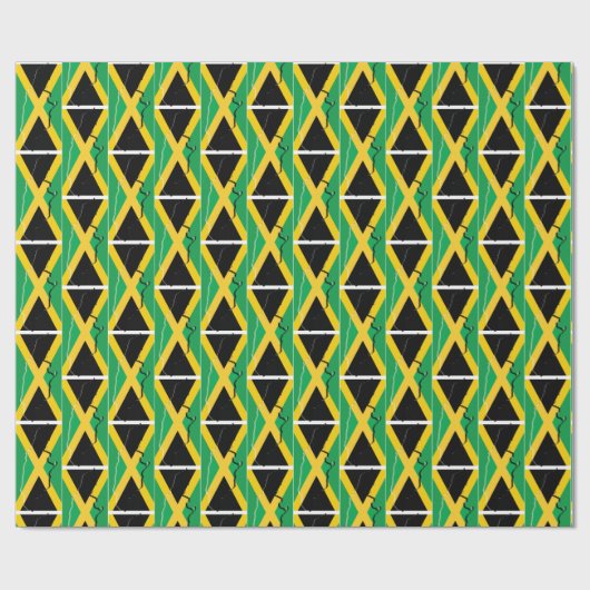 jamaikanische Flagge Geschenkpapier (Flach)