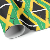 jamaikanische Flagge Geschenkpapier (Rolleneckpunkt)