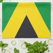 Jamaikanische Flagge Geschirrtuch (Gefaltet)