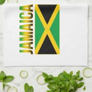 Jamaikanische Flagge Geschirrtuch