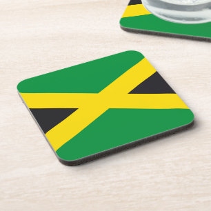 Jamaikanische Flagge Getränkeuntersetzer