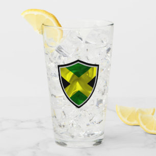 jamaikanische Flagge Glas