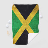 jamaikanische Flagge Golfhandtuch (Insitu)
