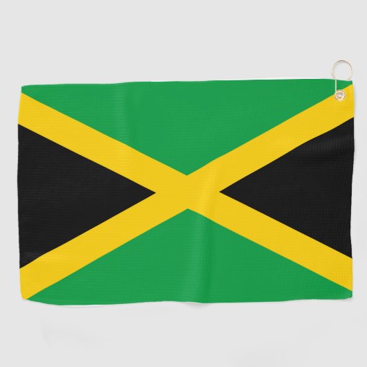 Jamaikanische Flagge / Golfurlaub / Sport Golfhandtuch (Horizontal)