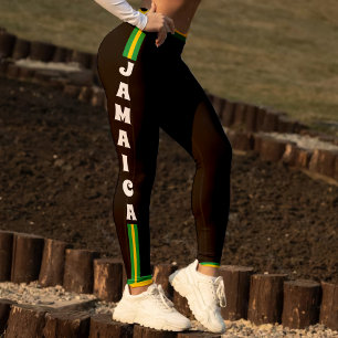 Jamaikanische Flagge Green Gold & Black Jamaica Sp Leggings