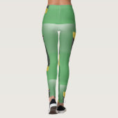 Jamaikanische Flagge Grüne Yoga Pants Leggings (Rückseite)
