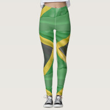 Jamaikanische Flagge Grüne Yoga Pants