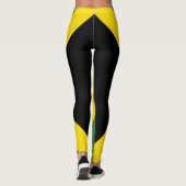 jamaikanische Flagge hinkt dem Design hinterher Leggings (Rückseite)