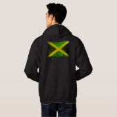 jamaikanische Flagge Hoodie (Schwarz voll)