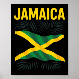 Jamaikanische Flagge Jamaika Souvenir Reise Urlaub Poster
