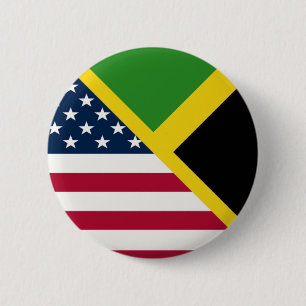 jamaikanische Flagge Jamaika Vereinigte Staaten Button