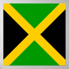 Jamaikanische Flagge Jamaikanisches Land Zuhause E Poster