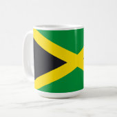 Jamaikanische Flagge Kaffeetasse (Vorderseite Links)