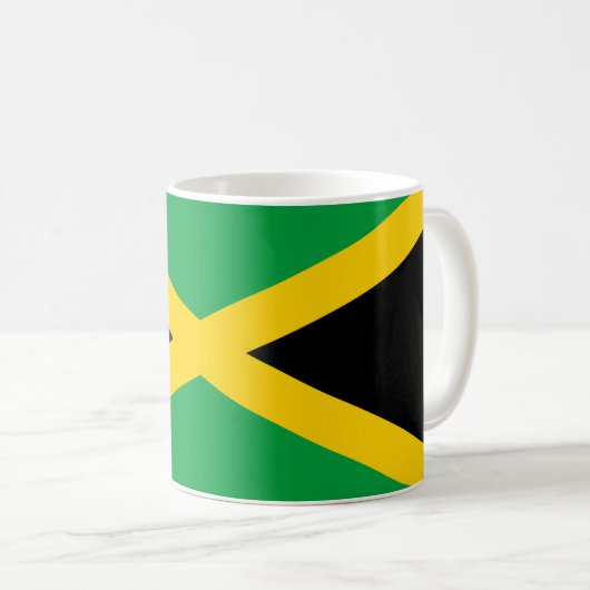 jamaikanische Flagge Kaffeetasse (VorderseiteRechts)