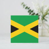 jamaikanische Flagge Karte (Stehend Vorderseite)