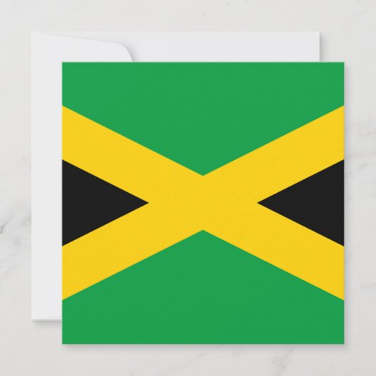 jamaikanische Flagge Karte (Vorderseite)