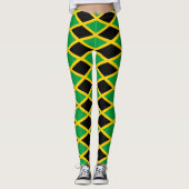 Jamaikanische Flagge Leggings (Vorderseite)