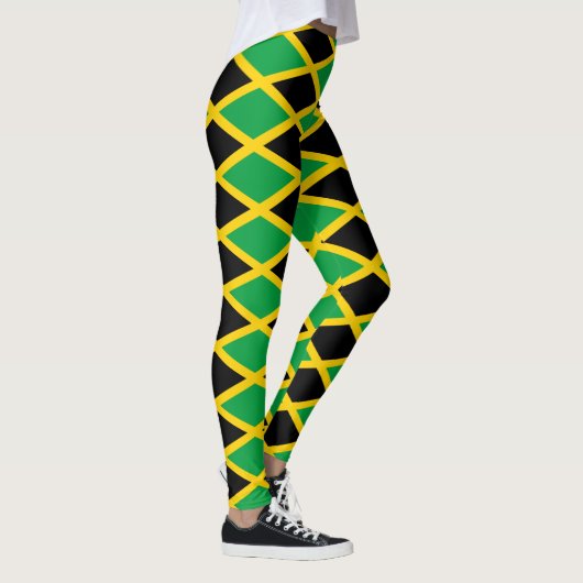 Jamaikanische Flagge Leggings (Rechts)