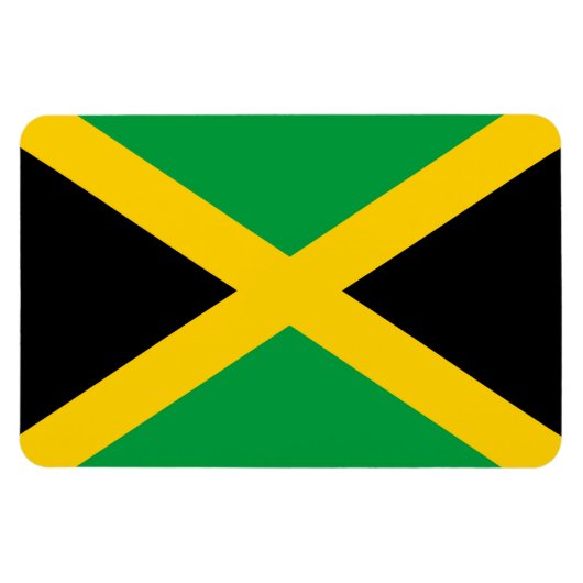 jamaikanische Flagge Magnet (Horizontal)