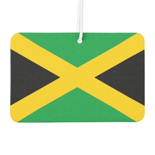 Jamaikanische Flagge Monogram Air Freshener Autolufterfrischer (Rückseite)