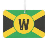 Jamaikanische Flagge Monogram Air Freshener Autolufterfrischer (Vorderseite)