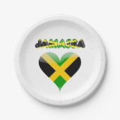 Jamaikanische Flagge Pappteller (Vorderseite)