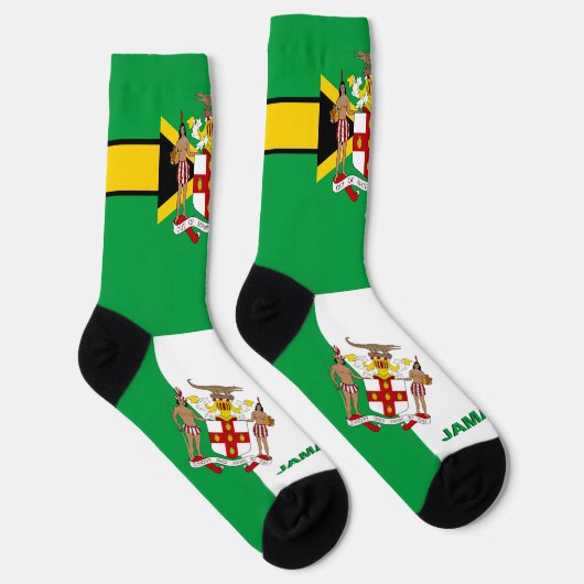 jamaikanische Flagge Patriotisch, Nachhaltig Jamai Socken (Rechts)