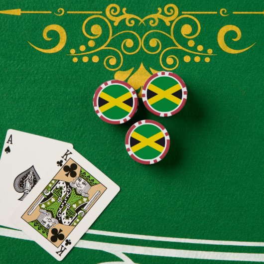 Jamaikanische Flagge Pokerchips (Pokertisch (Stapel))