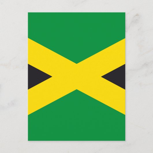 Jamaikanische Flagge Postkarte (Vorderseite)