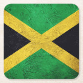 jamaikanische Flagge Rechteckiger Pappuntersetzer (Vorderseite)