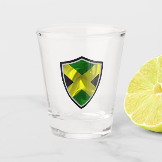 jamaikanische Flagge Schnapsglas (Vorderseite)