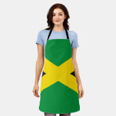 Jamaikanische Flagge Schürze (Getragen)