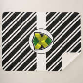 jamaikanische Flagge Sherpadecke (Vorderseite (Horizontal))