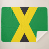 Jamaikanische Flagge Sherpadecke (Vorderseite (Horizontal))