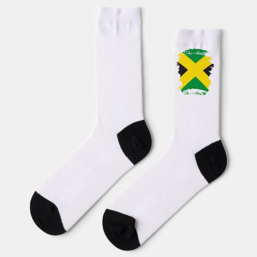 Jamaikanische Flagge Socken (Linkes Detail)